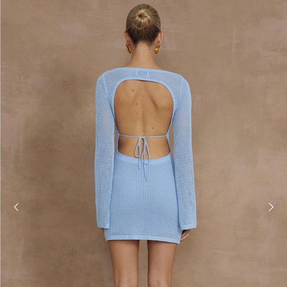 NWT - Runaway The Label Maris mini dress in ice blue never worn - Picture 4 of 5